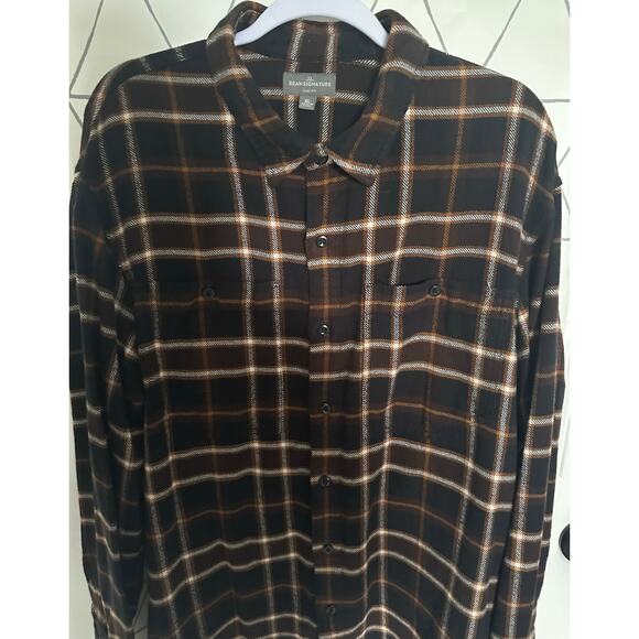 LL Bean Signature Flannel - XL -Organic Cotton - Timeless & Classic - Picture 5 of 6
